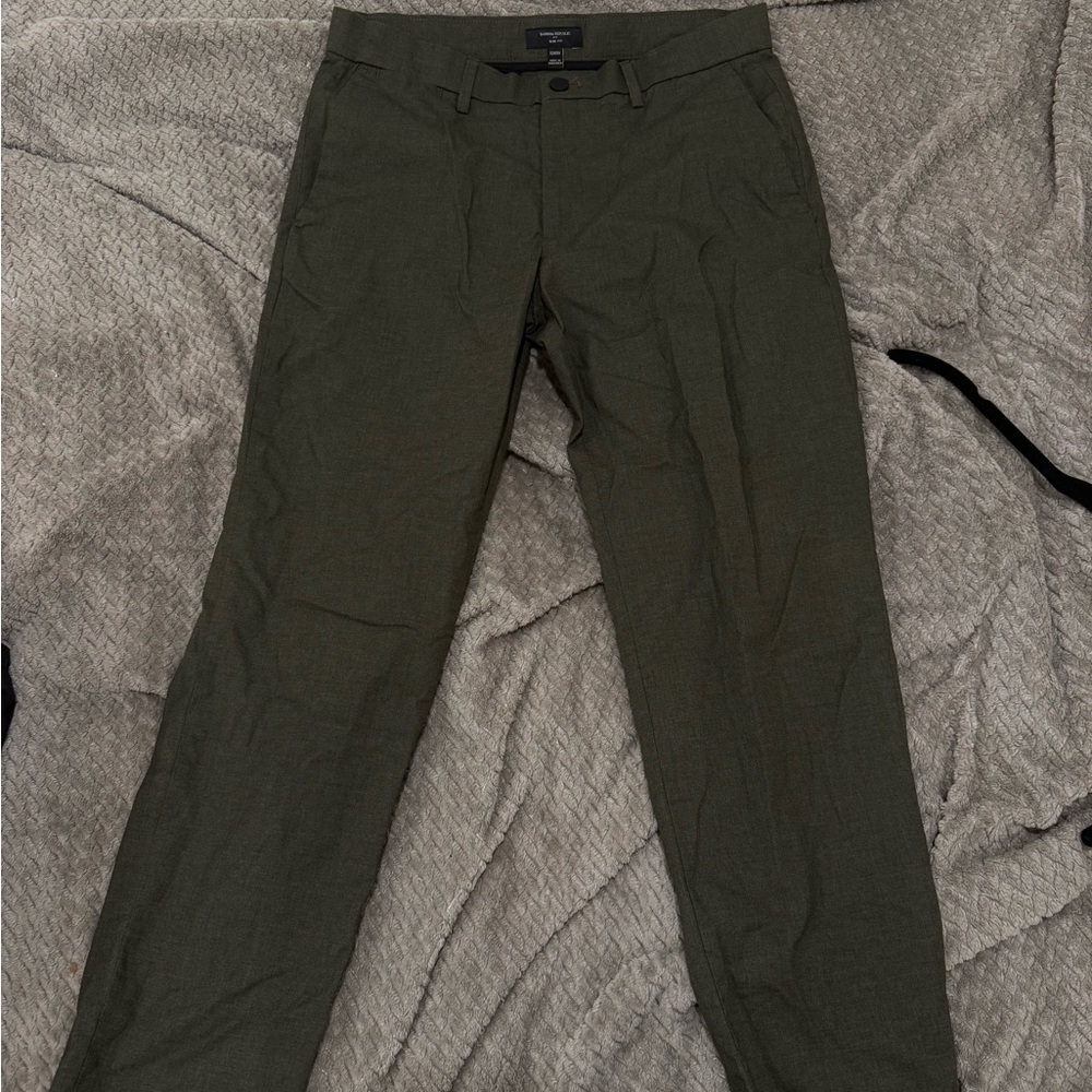 Banana Republic Dark Green Chinos